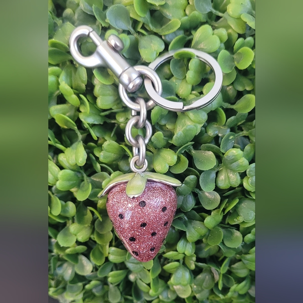 Strawberry Keychain Charm